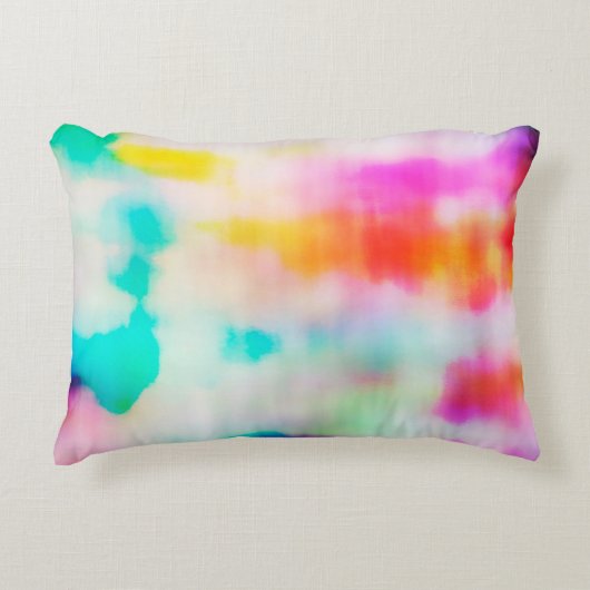 ヴィンテージカラフル抽象芸術イラストレーションの背景。 アクセントクッション (正面)