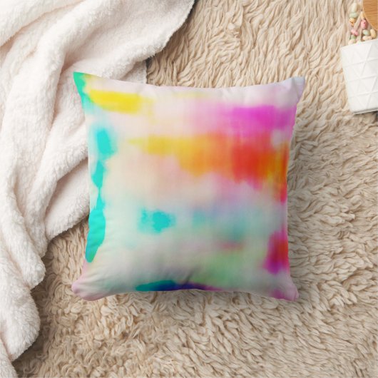 ヴィンテージカラフル抽象芸術イラストレーションの背景。 クッション (ブランケット)