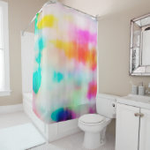 ヴィンテージカラフル抽象芸術イラストレーションの背景。 シャワーカーテン (インサイチュ)