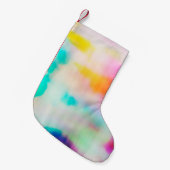 ヴィンテージカラフル抽象芸術イラストレーションの背景。 スモールクリスマスストッキング (正面 (吊り時))