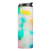 ヴィンテージカラフル抽象芸術イラストレーションの背景。 タンブラー (回転左)