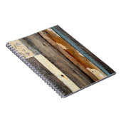 ヴィンテージカラフル木材パネル剥がし絵 ノートブック (右側)