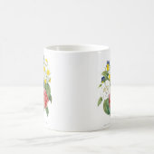 ヴィンテージカラフル植物花by Redoute. コーヒーマグカップ (中央)