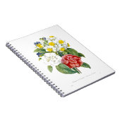 ヴィンテージカラフル植物花by Redoute. ノートブック (右側)