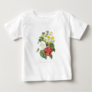 ヴィンテージカラフル植物花by Redoute. ベビーTシャツ