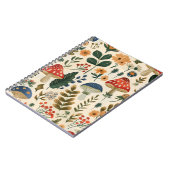 ヴィンテージカラフル植物茸 ノートブック (左側)