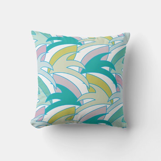 ヴィンテージカラフル熱帯離れヴィンテージ クッション (正面)