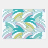 ヴィンテージカラフル熱帯離れヴィンテージ ラッピングペーパーシート (正面3)