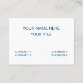 ヴィンテージカラフル熱帯離れヴィンテージ 名刺 (裏面)