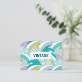 ヴィンテージカラフル熱帯離れヴィンテージ 名刺 (スタンド正面)
