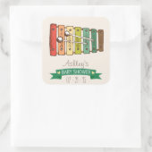 ヴィンテージカラフル玩具キシロフォンベビーシャワー スクエアシール (バッグ)