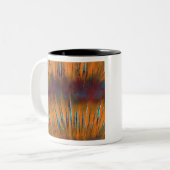 ヴィンテージカラフル線 ツートーンマグカップ (正面左)