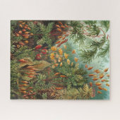 ヴィンテージカラフル自然ワイルドフォレストイラストレーション ジグソーパズル (横)