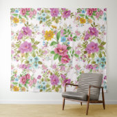 ヴィンテージカラフル花柄タペストリー タペストリー (インサイチュ(横))