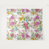 ヴィンテージカラフル花柄タペストリー タペストリー (正面(横))