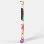 ヴィンテージカラフル花柄モノグラム SAMSUNG GALAXYケース (右側面)