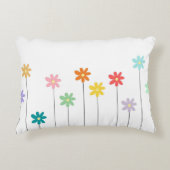 ヴィンテージカラフル花 アクセントクッション (正面)