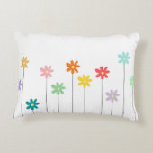 ヴィンテージカラフル花 アクセントクッション (裏面)