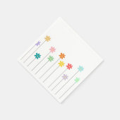 ヴィンテージカラフル花 スタンダードカクテルナプキン (角)