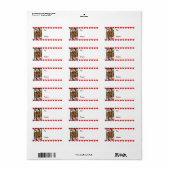 ヴィンテージカラフル華美のハート ラベル (フルシート)