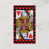 ヴィンテージカラフル華美のハート 名刺 (裏面)