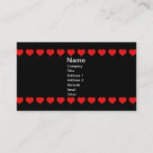 ヴィンテージカラフル華美のハート 名刺 (正面)