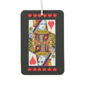 ヴィンテージカラフル華美クイーン(ハート) カーエアーフレッシュナー (正面)