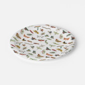 ヴィンテージカラフル虫生誕会テーマ ペーパープレート (アングル)