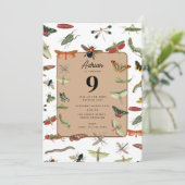 ヴィンテージカラフル虫生誕会テーマ 招待状 (スタンド正面)