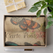 ヴィンテージカラフル蝶とガフランスのス 薄葉紙 (ギフト)