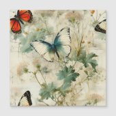 ヴィンテージカラフル蝶と花(2) (正面)