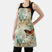 ヴィンテージカラフル蝶と花(4) エプロン (インサイチュ)