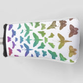 ヴィンテージカラフル蝶は昆虫 ゴルフヘッドカバー (正面)