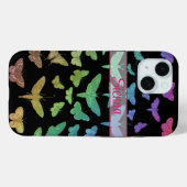 ヴィンテージカラフル蝶は昆虫 Case-Mate iPhoneケース (裏面 (横))