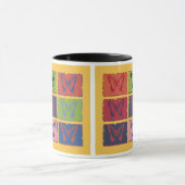 ヴィンテージカラフル蝶ファインアート マグカップ (中央)