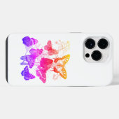 ヴィンテージカラフル蝶 iPhoneケース (裏面横)