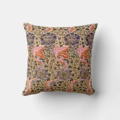 ヴィンテージカラフル装飾花柄 クッション (裏面)