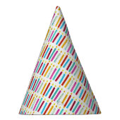 ヴィンテージカラフル誕生日キャンドルパーティー パーティーハット (右)