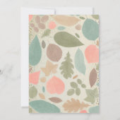 ヴィンテージカラフル離れ金ゴールドド結婚ット 招待状 (裏面)