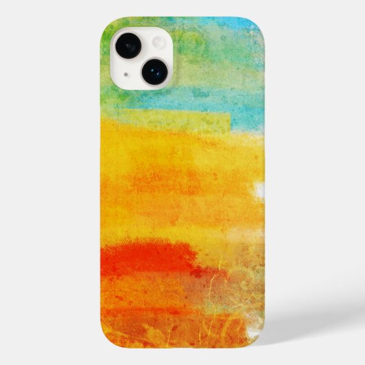 ヴィンテージカラフル |抽象芸術絵画ー Case-Mate iPhoneケース (裏面)