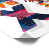 ヴィンテージカラフルBmxバイク – Bmxポスタープリント ポスター (角)