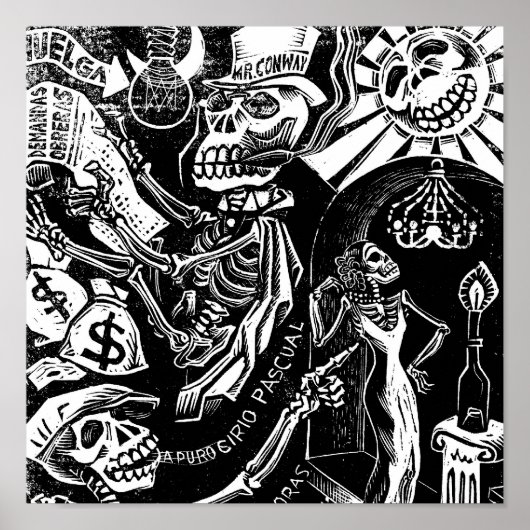 ヴィンテージカラベラス。1936年頃。メキシコ。 ポスター (正面)