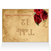 ヴィンテージカラメルブラウン&バラテーブル番号 (内部横(上))