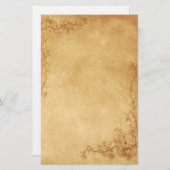 ヴィンテージカラメルブラウン 便箋 (正面/裏面)