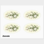 ヴィンテージカラリリー 楕円形シール (シート)