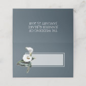 ヴィンテージカラリリ結婚ーの折り畳み座席表 プレイスカード (外部開封)