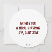 ヴィンテージカラーウォームハグとクリスマスマグ シーズンカード (裏面)