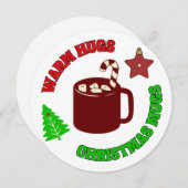 ヴィンテージカラーウォームハグとクリスマスマグ シーズンカード (正面/裏面)