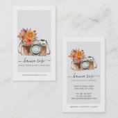 ヴィンテージカラーカメラ名刺 名刺 (正面/裏面)