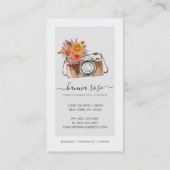 ヴィンテージカラーカメラ名刺 名刺 (裏面)